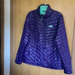 North Face Womens  XL Purple Thermoball Nano Puffer Jacket